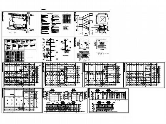 3层仿古立面沿街商铺建筑扩初图纸 - 4