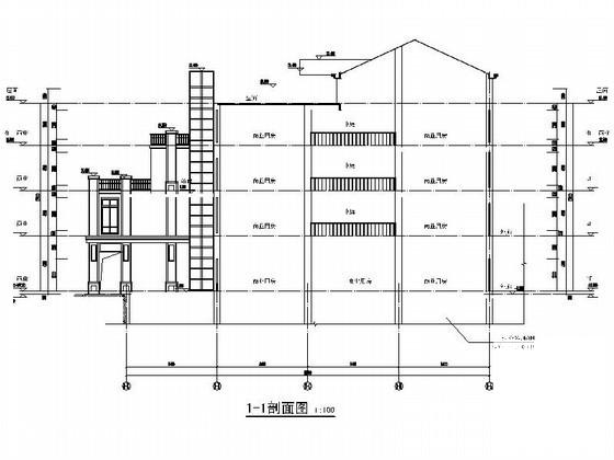 商业广场4层欧式商业楼扩初图纸（8号楼）(建筑面积) - 2