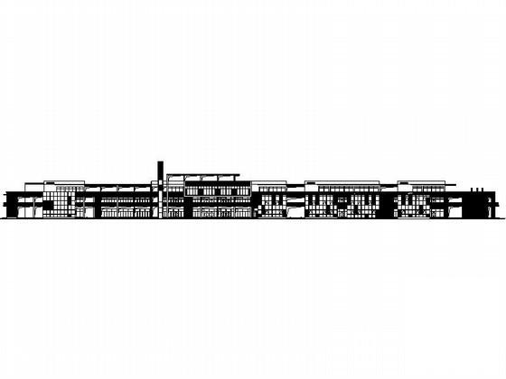 3层滨水商业街建筑CAD施工图纸带效果图纸 - 1