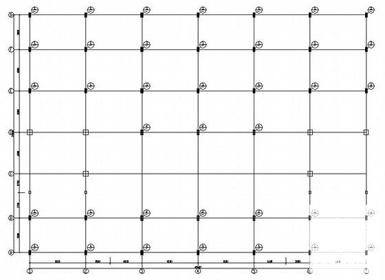 商务大厦屋顶钢结构加层结构CAD施工图纸 - 1