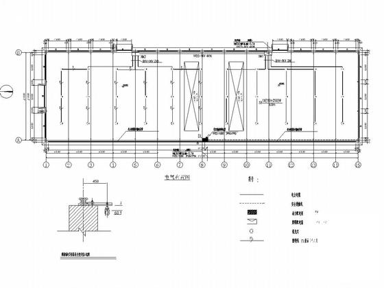 24米跨门式刚架结构煤矿加工车间建筑结构CAD施工图纸（两台5T吊车） - 5