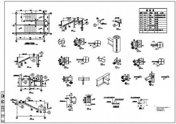 商业步行街景观改造钢结构工程结构CAD施工图纸(基础平面图) - 4