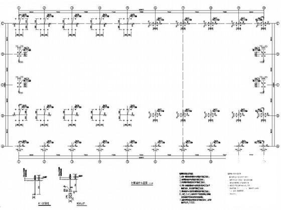 门式刚架结构溢油应急设备库结构CAD施工图纸（独立基础） - 2