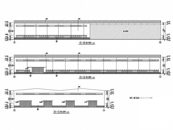 75t(20t)吊车钢结构厂房结构CAD施工图纸（建筑图纸） - 1