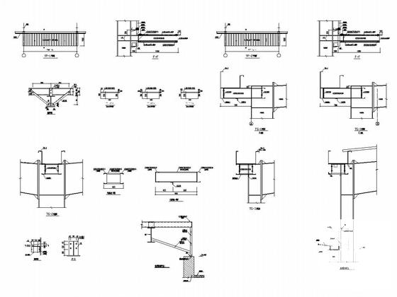75t(20t)吊车钢结构厂房结构CAD施工图纸（建筑图纸） - 5
