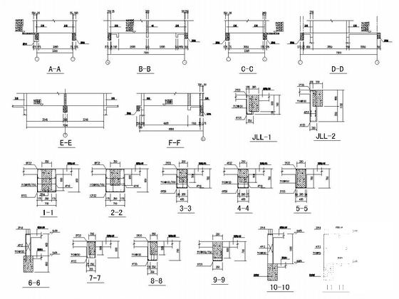 原框架结构标准厂房改建为6层框剪结构办公楼改造加固结构CAD施工图纸 - 5