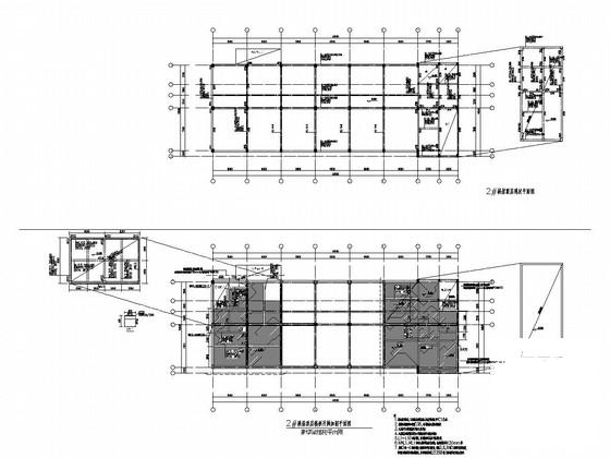 原框架结构标准厂房改建为6层框架结构办公楼改造加固结构CAD施工图纸 - 3
