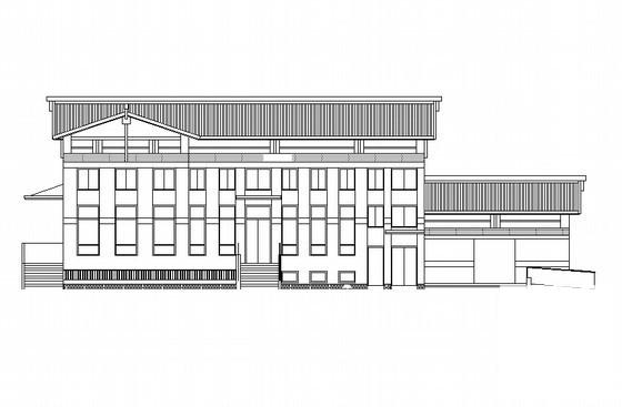 节能型2层商业用楼建筑施工套CAD图纸（9号楼） - 1