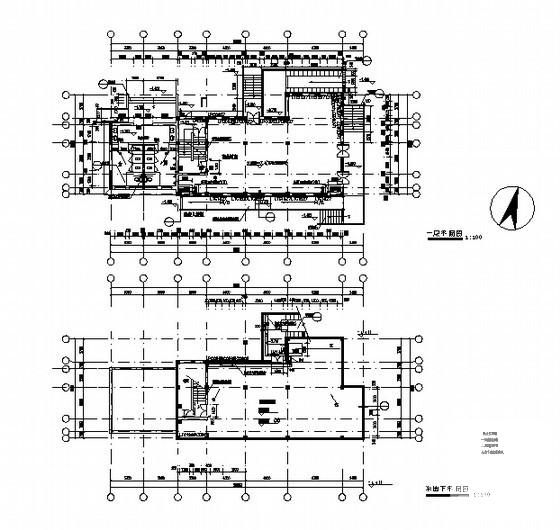 节能型2层商业用楼建筑施工套CAD图纸（9号楼） - 2