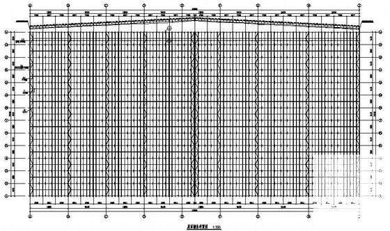 单层多跨钢结构厂房结构CAD施工图纸（建筑吊车梁） - 2