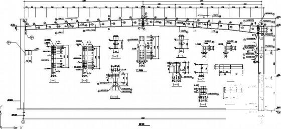 33米跨门式刚架厂房结构CAD施工图纸(基础详图) - 2