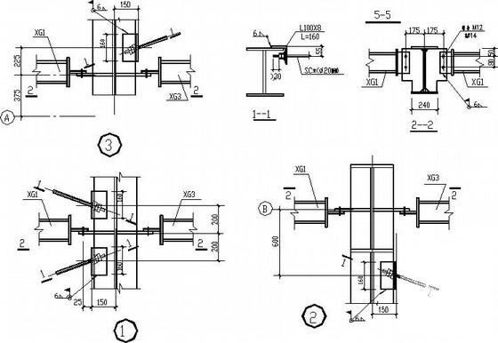 33米跨门式刚架厂房结构CAD施工图纸(基础详图) - 4