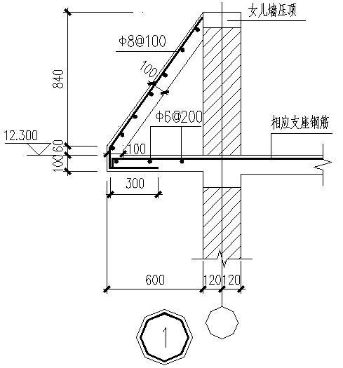 4层钢混组合结构综合楼结构CAD施工图纸(剪力墙配筋) - 4