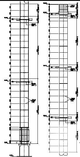 240米混凝土外筒烟囱结构CAD施工图纸(钢内筒) - 2