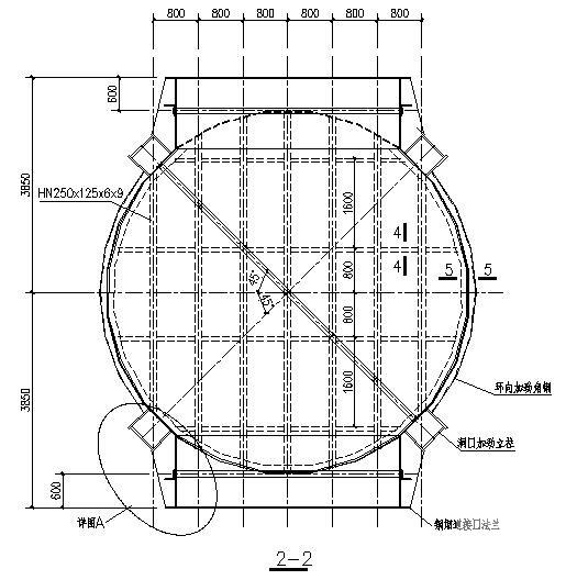 240米混凝土外筒烟囱结构CAD施工图纸(钢内筒) - 3