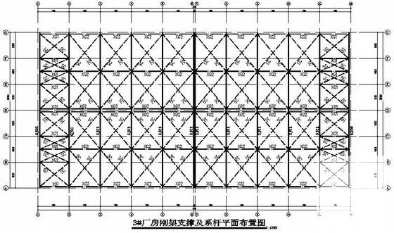 72mX54m和72mX36m两套门式钢架厂房结构CAD施工图纸(带吊车梁)(桩基础设计说明) - 2