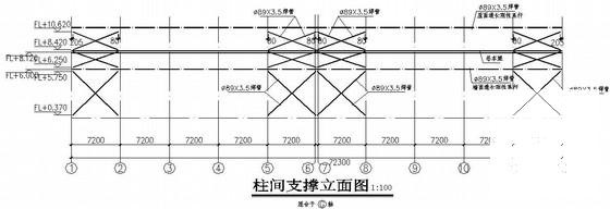 72mX54m和72mX36m两套门式钢架厂房结构CAD施工图纸(带吊车梁)(桩基础设计说明) - 4