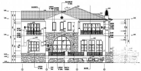 砖混结构商务会馆结构施工图纸（建筑施工CAD图纸计算模型） - 1