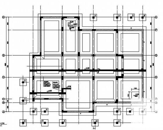 砖混结构商务会馆结构施工图纸（建筑施工CAD图纸计算模型） - 2