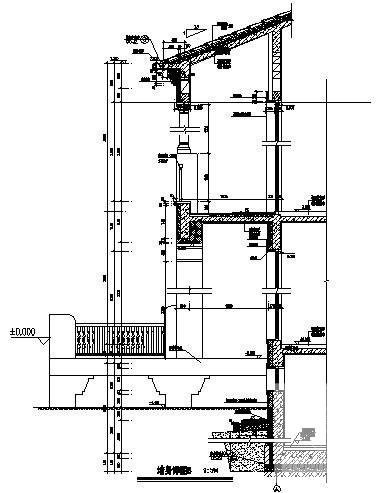 砖混结构商务会馆结构施工图纸（建筑施工CAD图纸计算模型） - 3
