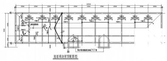 2层砖混结构小办公楼结构施工图纸（建筑施工CAD图纸坡屋顶）(基础平面图) - 2