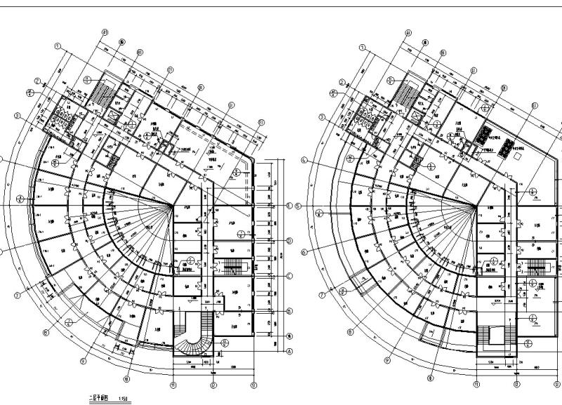 6套宾馆酒店建筑设计方案初设图纸/CAD施工图纸(钢筋混凝土结构) - 1