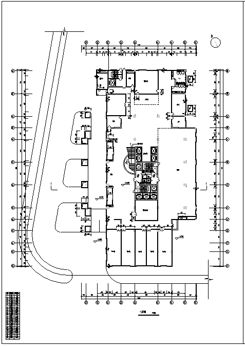 25层大型酒店建筑CAD施工图纸(钢筋混凝土结构) - 3