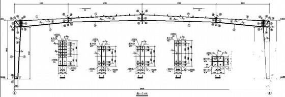 30米跨钢结构单层工业厂房结构CAD施工图纸(建筑) - 2