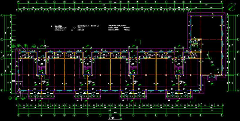 多层商住楼建筑设计方案（CAD施工图纸） - 1