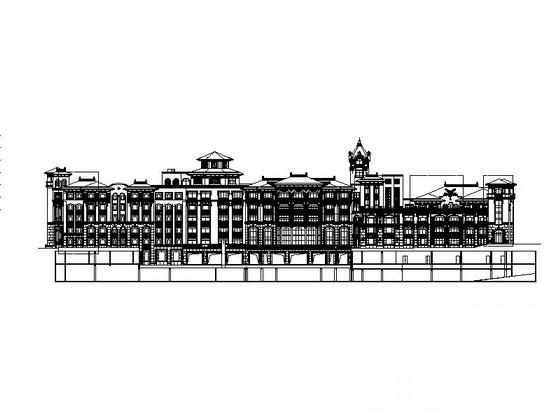 高层欧式风格星级酒店设计方案设计图纸(平面图) - 1