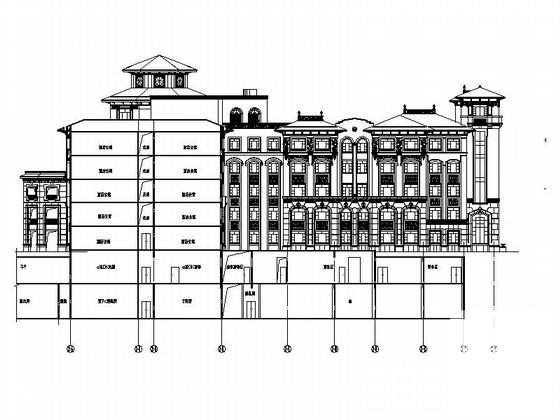 高层欧式风格星级酒店设计方案设计图纸(平面图) - 2