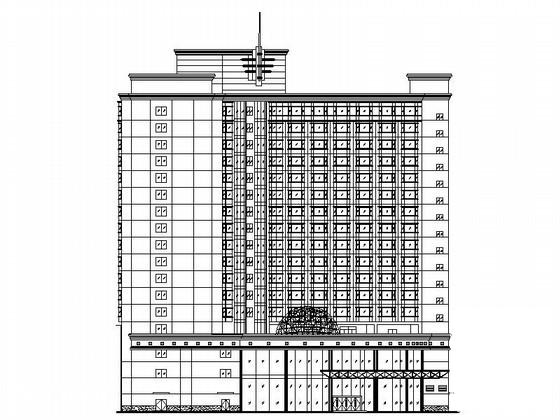 17层L型星级酒店建筑扩初图纸(楼梯大样) - 1