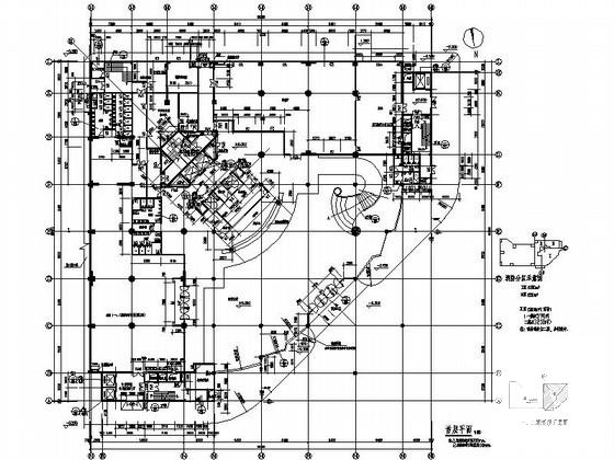17层L型星级酒店建筑扩初图纸(楼梯大样) - 3
