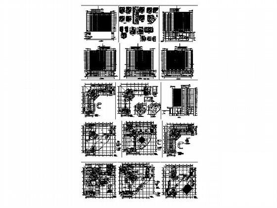 17层L型星级酒店建筑扩初图纸(楼梯大样) - 4