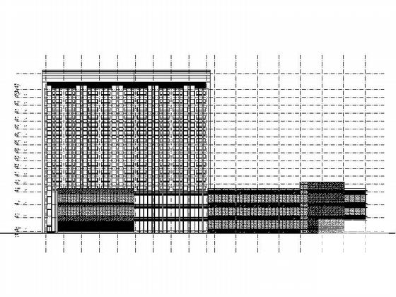现代风格16层商务酒店设计方案设计CAD图纸 - 4
