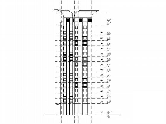 现代风格16层商务酒店设计方案设计CAD图纸 - 5