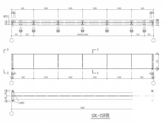 2X36米两联跨门式刚架厂房结构CAD施工图纸(屋盖支撑布置) - 4