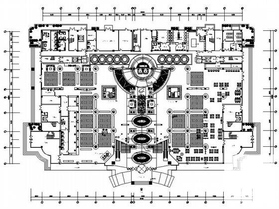 14层五星级酒店建筑方案设计图纸(平面图) - 3
