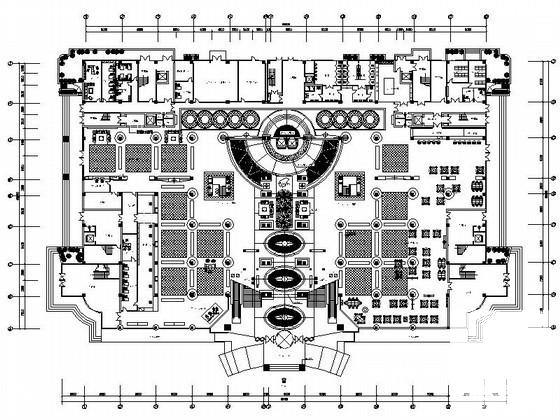 14层五星级酒店建筑方案设计图纸(平面图) - 3