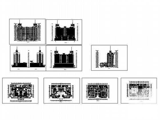 14层五星级酒店建筑方案设计图纸(平面图) - 4
