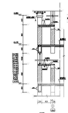 16层框架剪力墙住宅楼结构CAD施工图纸（筏形基础）(平面布置图) - 4