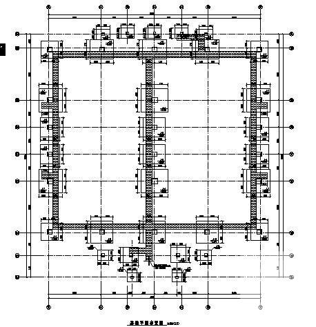 2层独立基础框架结构体育馆结构CAD施工图纸(楼梯配筋图) - 3