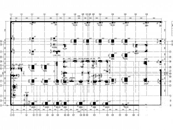 27层框剪结构商务办公楼结构CAD施工图纸(地下室顶板) - 2