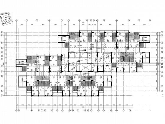27层框剪结构商务办公楼结构CAD施工图纸(地下室顶板) - 3