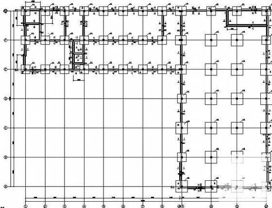 动力车间框架结构CAD施工图纸(特种结构水池) - 1