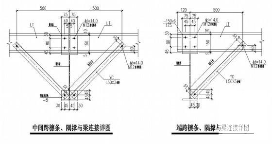 钢结构厂房建筑结构CAD施工图纸（20米跨独立基础） - 4