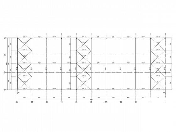 带吊车梁21米跨门式刚架厂房结构CAD施工图纸 - 2