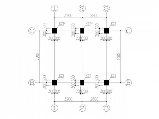 6层框架消防训练塔结构CAD施工图纸（独立基础）(楼梯平面图) - 2