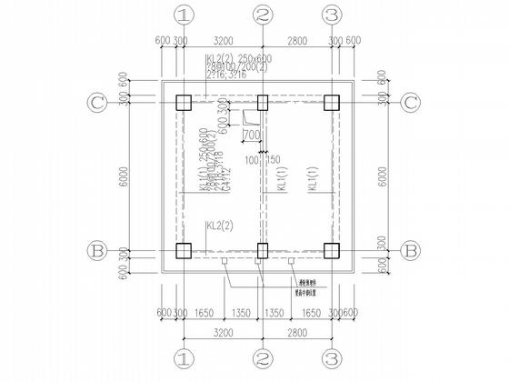 6层框架消防训练塔结构CAD施工图纸（独立基础）(楼梯平面图) - 4