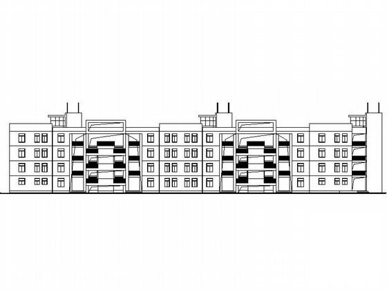 中学5层教学楼建筑扩初图纸 - 1